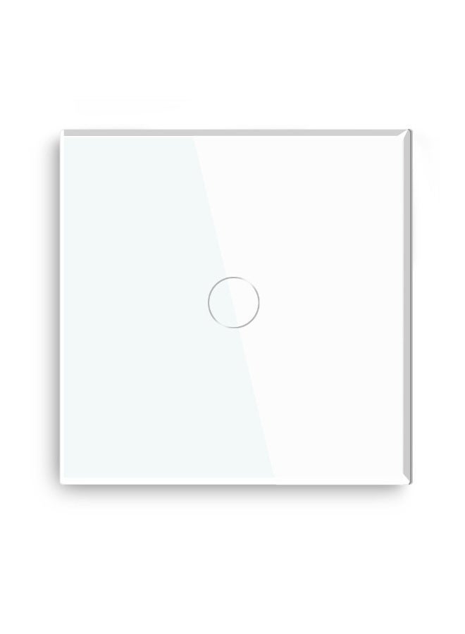 Smart Wi-Fi Touch Light Switch 1 Gang | Tuya & Smart Life App | Works with Alexa & Google Home | No Hub Required | 220V 10A | Tempered Glass - Image 1
