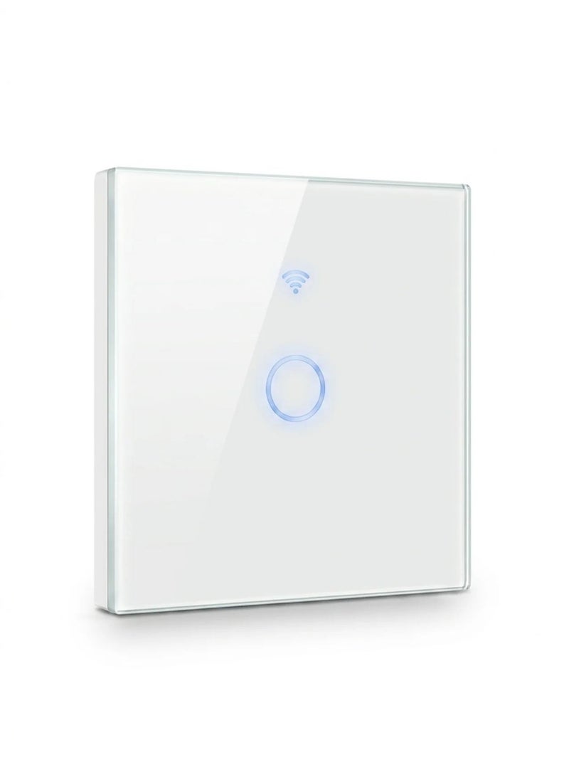 Smart Wi-Fi Touch Light Switch 1 Gang | Tuya & Smart Life App | Works with Alexa & Google Home | No Hub Required | 220V 10A | Tempered Glass - Image 5
