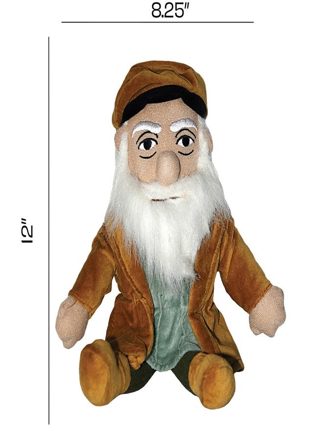 The Unemployed Philosophers Guild Leonardo Da Vinci - Little Thinker - Plush Doll - Image 4
