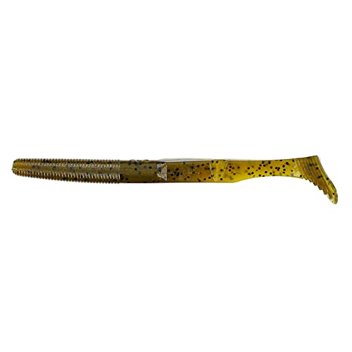 Yamamoto 31-10-297 Swim Senko, 5-Inch, 10-Pack, Green Pum-Packin Black Flake - Image 4