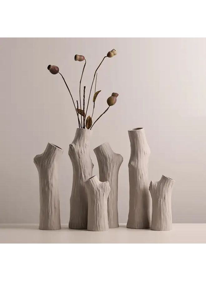 Tree Branch Flower Vase Small Bohemian Style Nordic Creative Ceramic Vase Vintage Elegant Home Living Room Entrance Decorative Thanksgiving Wedding - Image 1