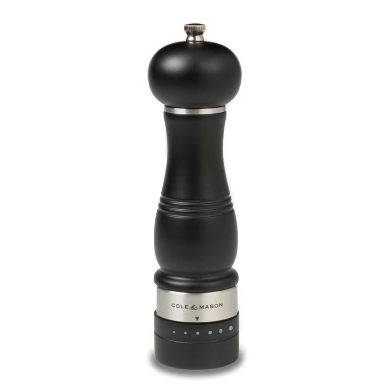 COLE MASON Ardingly Wood Pepper Grinder Wooden Mill Includes Gourmet Precision Mechanism and Premium Peppercorns Dark Brown
