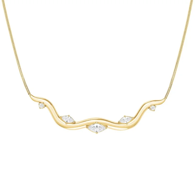 Rosefield  Rosefield Wave Choker Gold - JNWCG-J1308 for Women | Best Price UAE