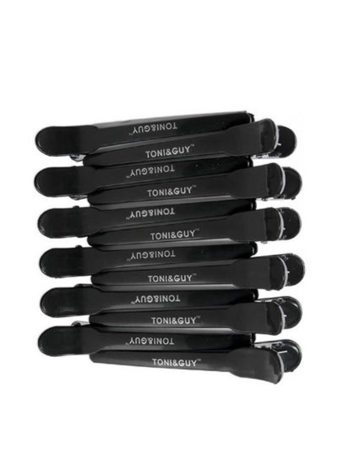 Toni & Guy 12-Piece Soft-Touch Sectioning Clips Black 35grams - Image 1