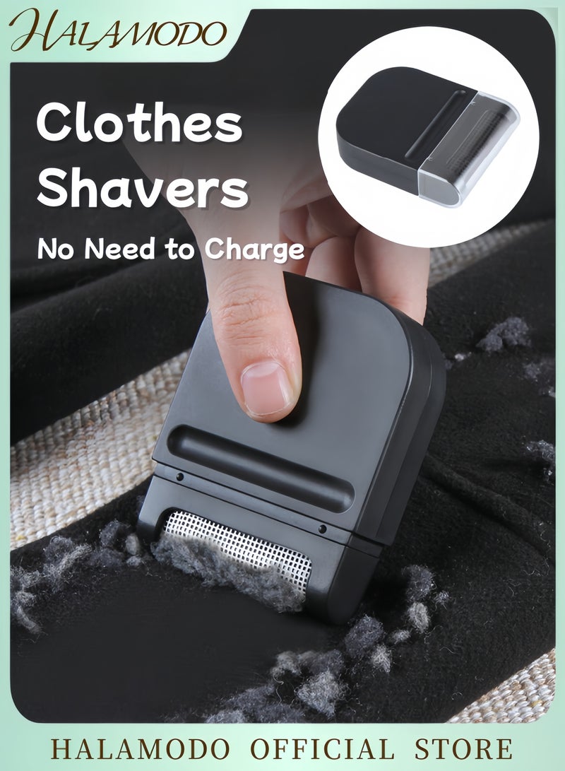 HALAMODO Portable Mini Clothes Shaver Lint Remover and Hairball Trimmer Manual Sweater Defuzzer for Clothing Travel Fabric Shaver No Batteries or Charging Required - Image 1