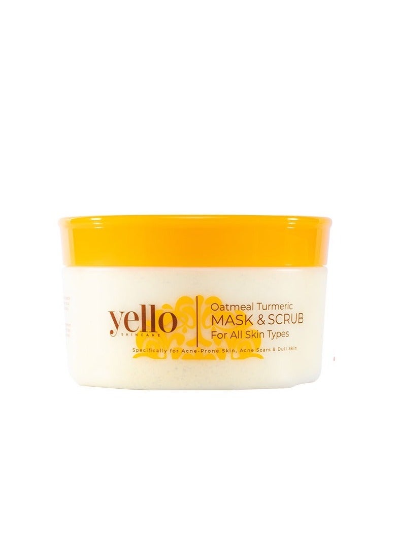 Yellow YELLO Oatmeal Turmeric Mask & Scrub OTMS 150g - Image 1