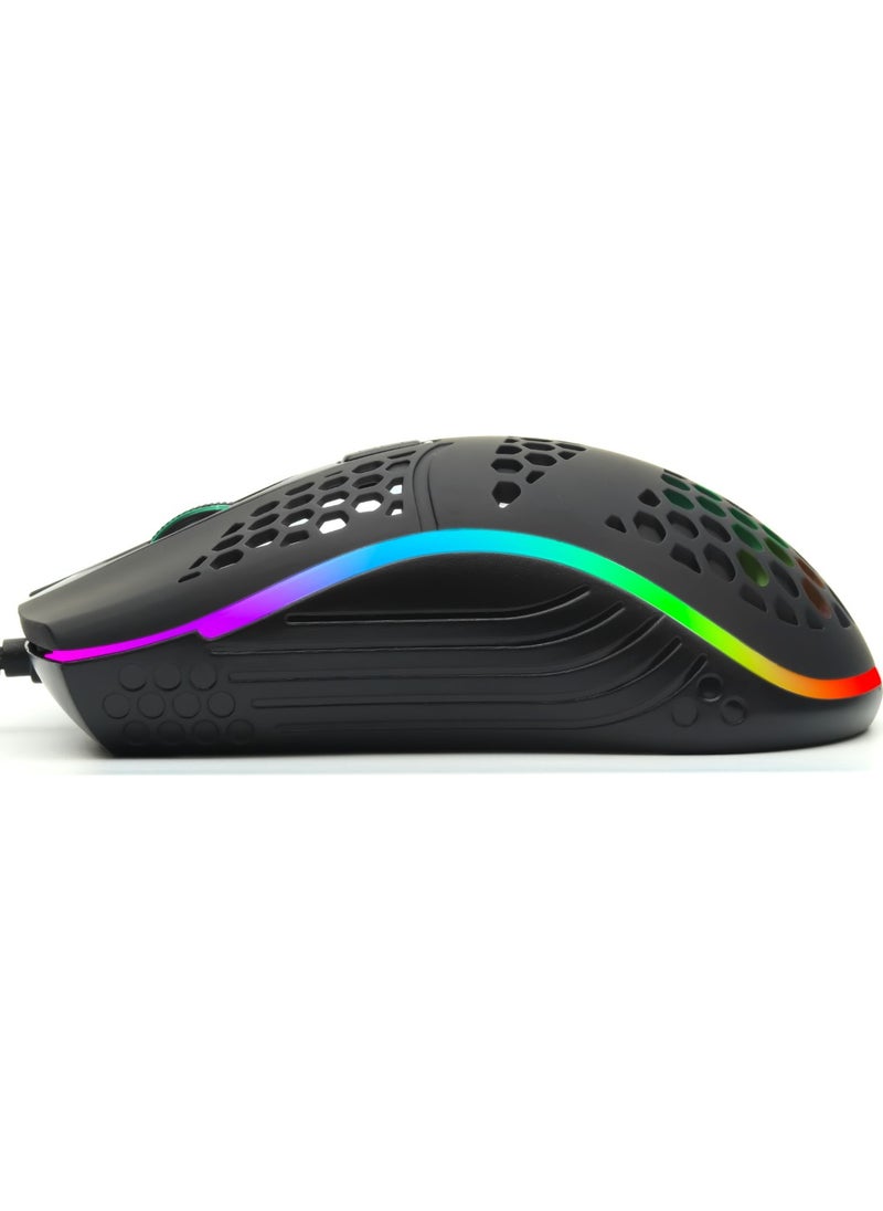 RUSH RM02 RGB 1600 DPI Gaming Mouse  - Image 4