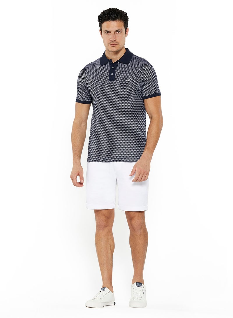 نوتيكا قميص بولو قطن بريميوم مطبوع بقصة ضيقة - Image 4