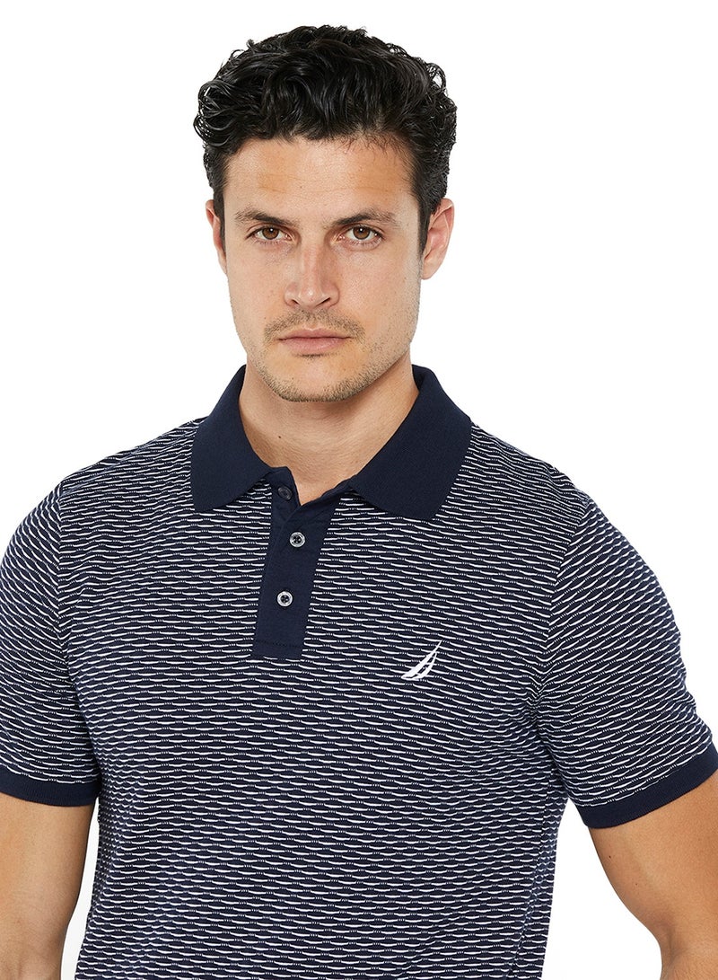 نوتيكا قميص بولو قطن بريميوم مطبوع بقصة ضيقة - Image 5