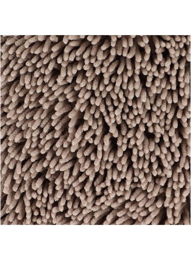 Tendance Anti-Slip Chenille Microfiber Bathroom Mat Taupe 50 X 80Cm 7742165 - Image 2