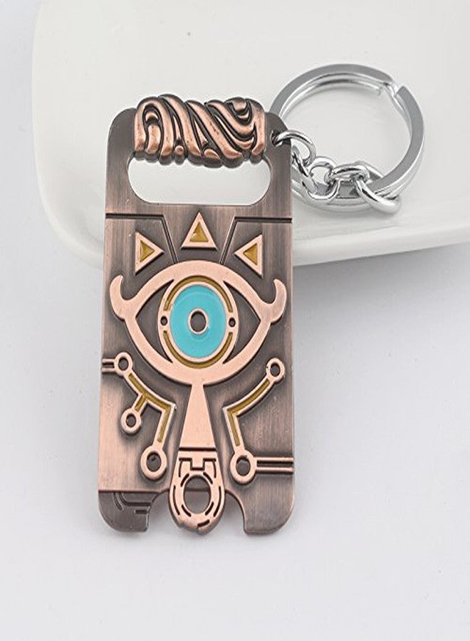 DoubleChin Zelda Sheikah Slate Keychain and Necklace Set (2 Pieces) - Image 2
