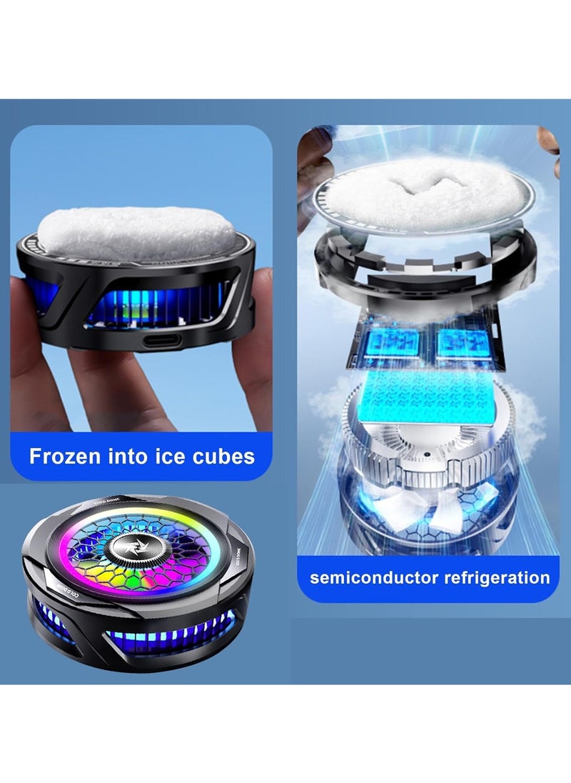 Raxoom Phone Cooler, Mobile Cooler With Digital Display Gaming Cooler, Portable Mobile Cooler For Gaming Phone Cooler Gaming Fan Cooling Fan For Mobile  - Image 4