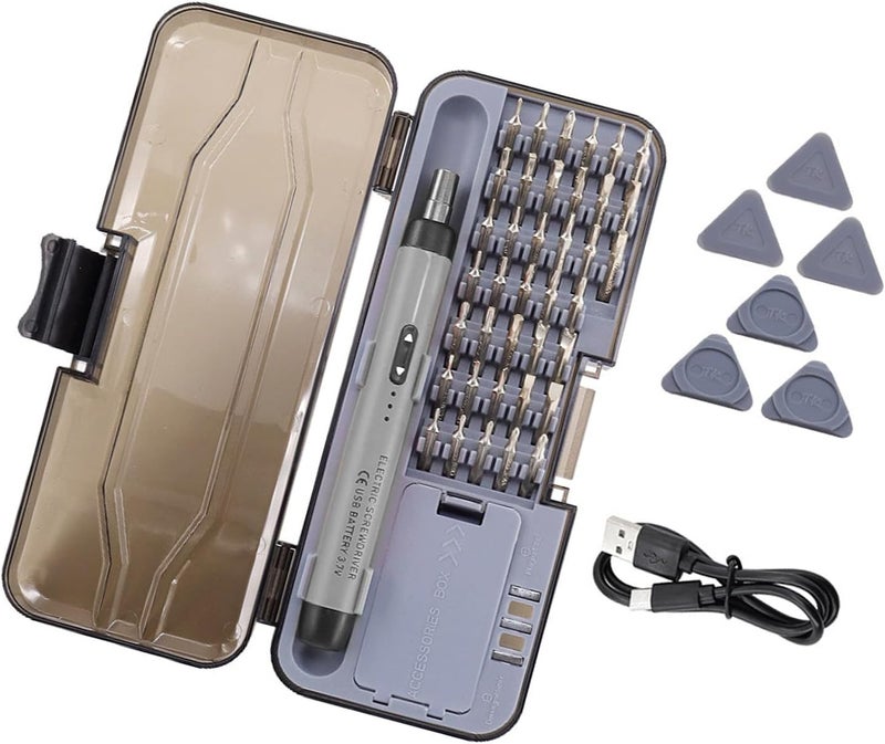 38 in 1 Rechargeable Cordless Electric Screwdriver Set Precise Power Tool Drill for Computer Repair - Image 1