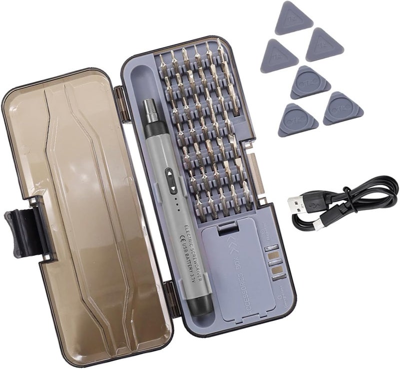 38 in 1 Rechargeable Cordless Electric Screwdriver Set Precise Power Tool Drill for Computer Repair - Image 3