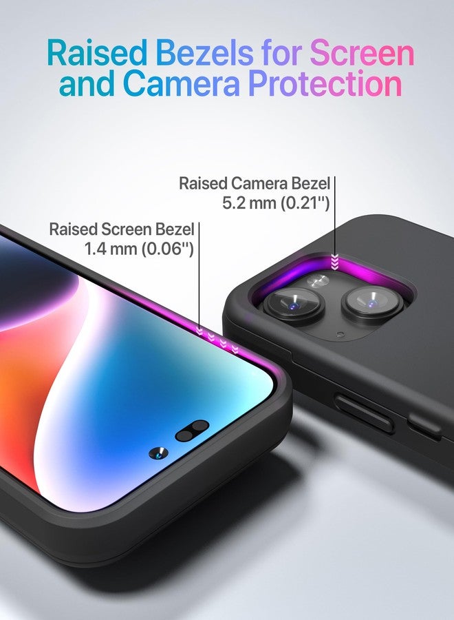 TORU جراب TORU لهاتف iPhone 15، جراب محفظة مع حامل بطاقات، فتحة مخفية لبطاقات الهوية والائتمان، مسند قابل للطي، غطاء هاتف نحيف مقاوم للصدمات شديد التحمل مع حزام - أسود - Image 5