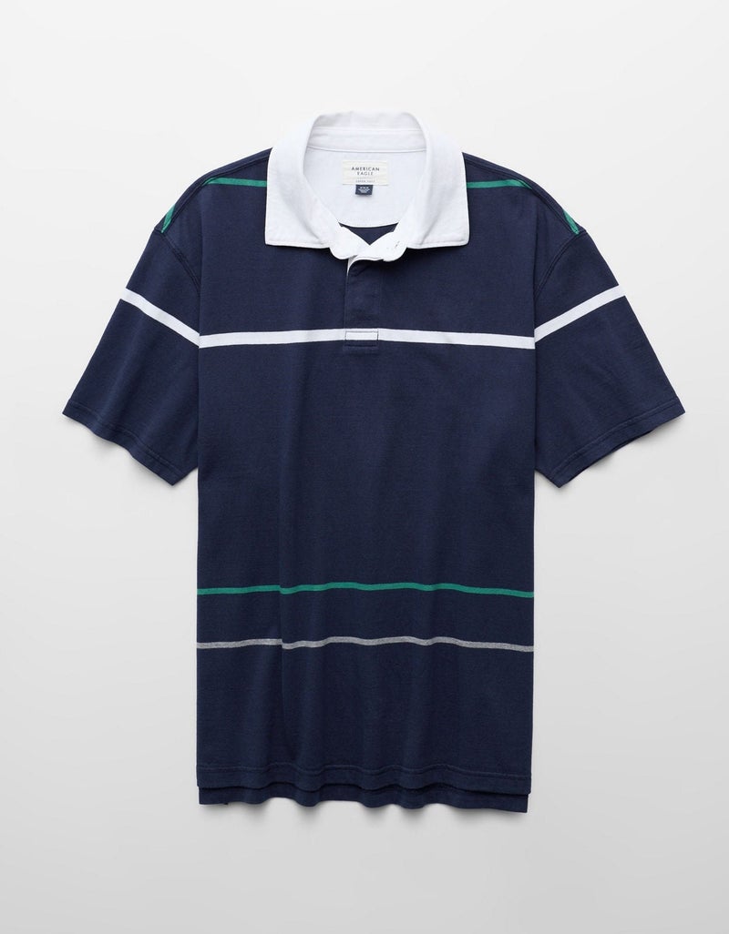 American Eagle AE Standard Fit Rugby Shirt - Image 3