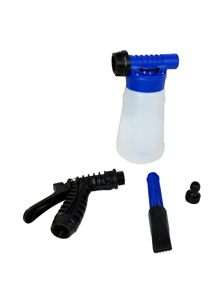 انخفاض ضغط المياه بندقية رغوة وعاء قابل للتعديل فوهة رش غلاية غسيل السيارات حاوية الصابون مع مقبض - Image 2