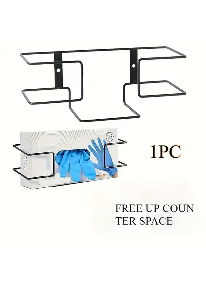 White Heavy Duty Metal Glove Rack Wall Mounted Organizer With Hooks - Image 4