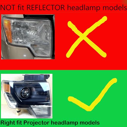 GTMOTO for 2013 2014 Ford F150 HID Headlights D3S Xenon Bulb, F-150 FX4 Lariat Platinum SVT Raptor XLT Projector Headlamp 7L7Z-13N021-A, 6000K Bright White F 150 Truck Adaptive Light D3SC1, 2 Pack - Image 2