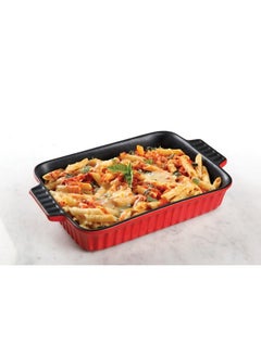 Crock-Pot Crock Pot Denhoff Ribbed Rectangular Casserole Dish 10Inch Red  - Image 3