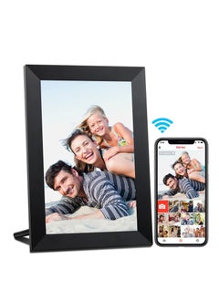 10.1 Inch WiFi Digital Picture Frame, IPS Touch Screen Smart Cloud Photo Frame with 16GB Storage, Easy Setup to Share Photos or Videos via Frameo APP, Auto-Rotate, Wall Mountable (Black)