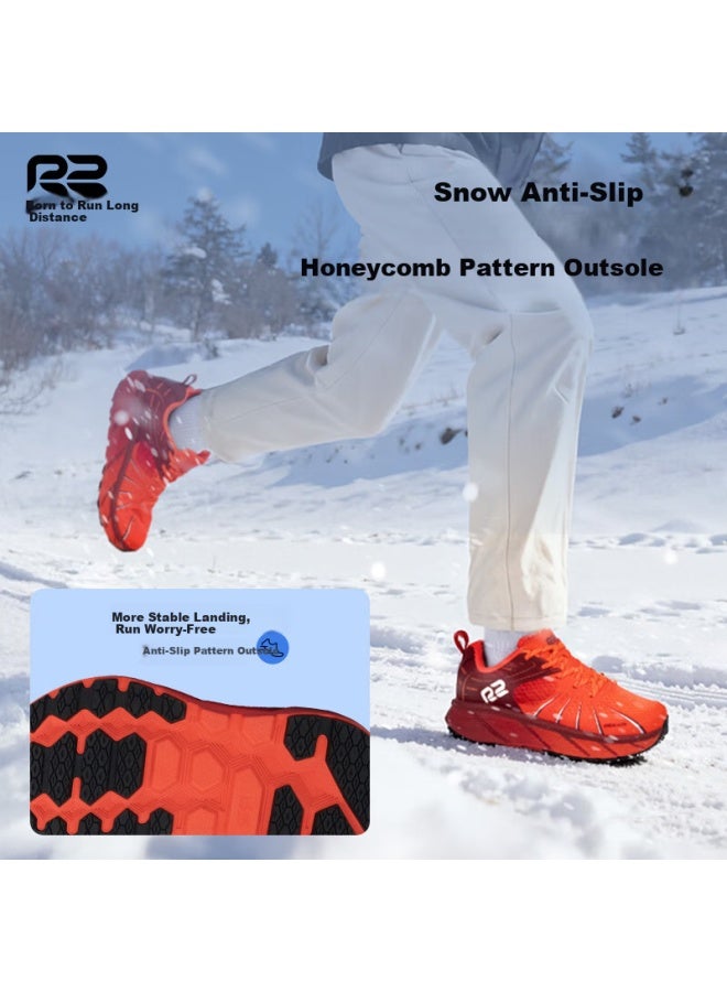 R2 Real Run Cloud Fleece Year Of The Horse Running Shoes Men's Shock Absorption Sports Shoes Cushioned Warm Non-slip Outdoor Shoes Women's - Image 3