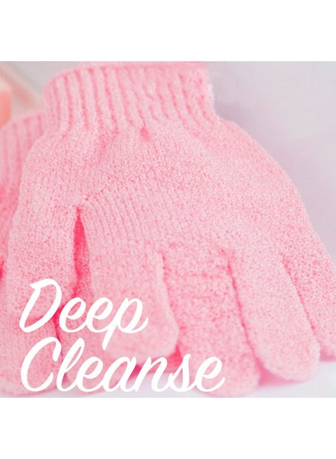 Vandorla Exfoliating Glove 4PCS Body Scrubber Shower Gloves Exfoliator Gloves Massage and Body Scrub Remove Dead Skin Shower Gloves Exfoliating for Women and Men 4 Colors  - Image 4