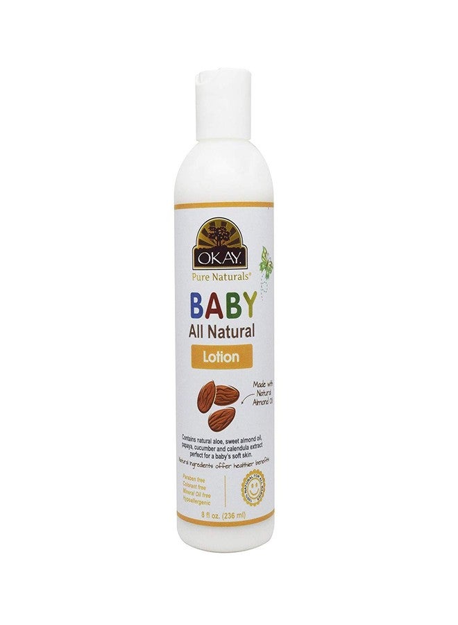 OKAY- BABY LOTION Natural Almond 8oz / 236ml - Image 1