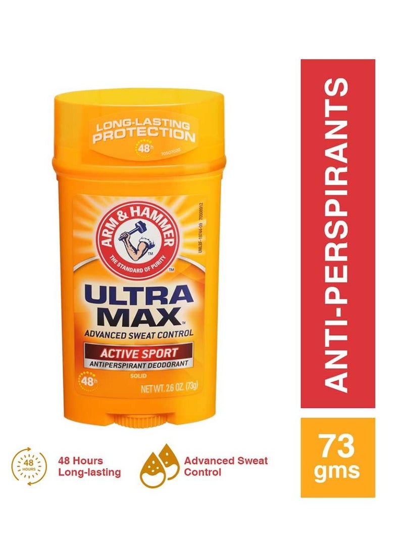 آرم آند هامر مضاد التعرق ألترا ماكس المتقدم للتحكم في العرق، سبورت أكتيف سبورت، يدوم لمدة 48 ساعة، 73 جم - Image 2