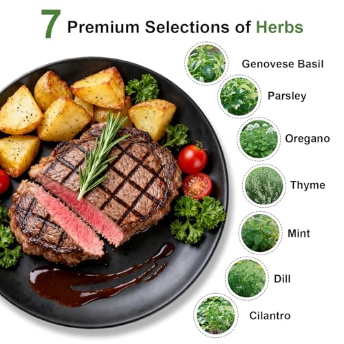TitaniX Gourmet Herb Seed Pod Kit for AeroGarden, idoo, Ahopegarden, MUFGA with Basil, Parsley, Thyme, Mint, Cilantro, Dill, Oregano - Hydroponics Supplies for Most Brand (7-pod) - Image 3