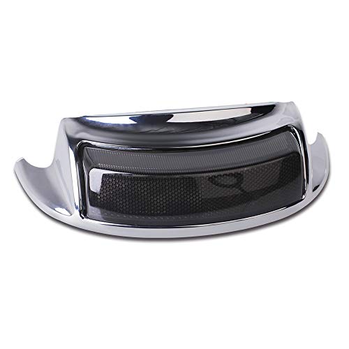 NTHREEAUTO Smoked Rear Fender Tip Lights Turn Signals Brake Running LED Tail Light Compatible with Harley Davidson - Image 1