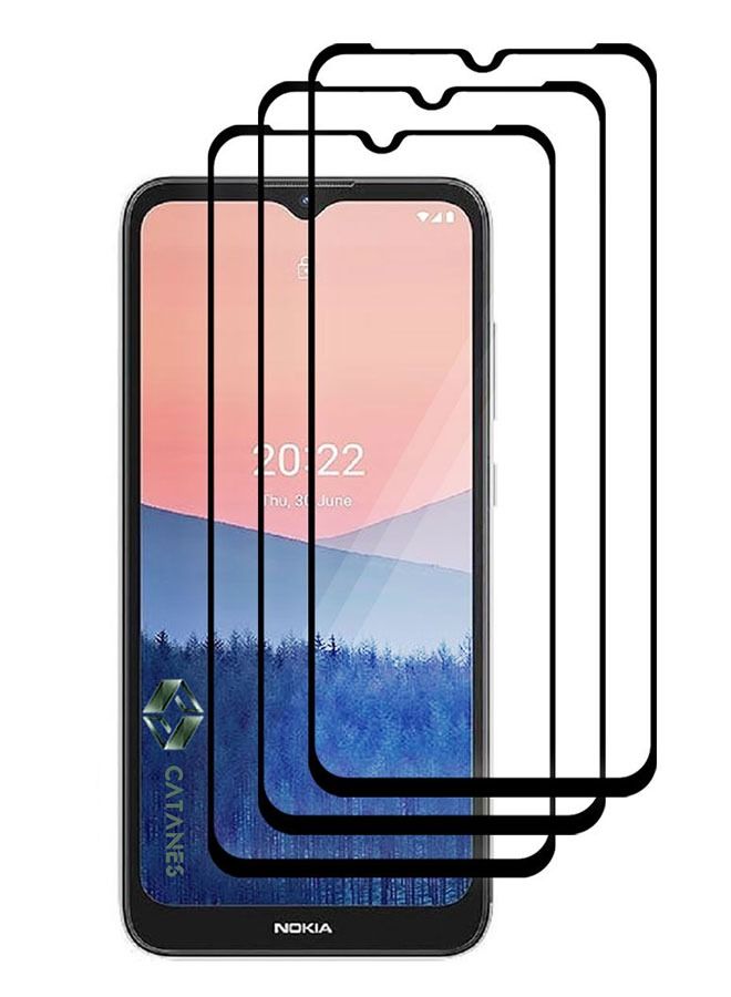 CATANES 3 Pack For Nokia C21 Tempered Glass Screen Protector Full Glue Back - Image 2