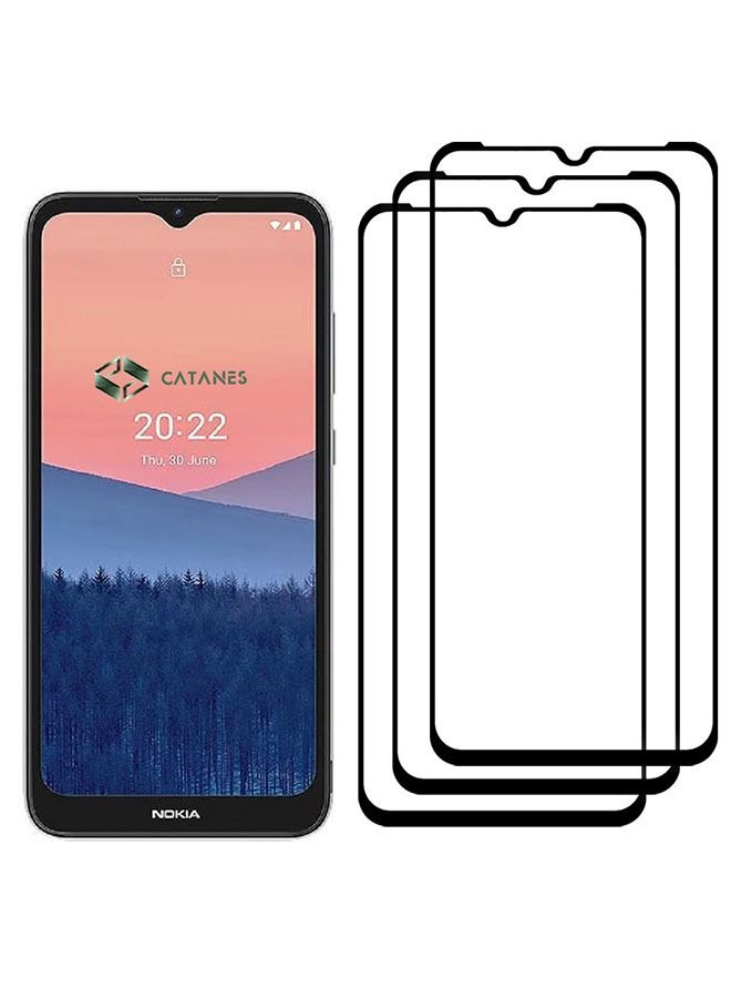 CATANES 3 Pack For Nokia C21 Tempered Glass Screen Protector Full Glue Back - Image 3