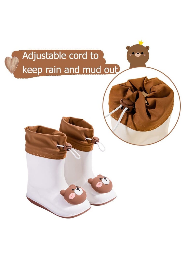 SYOSI - Rain Boots for kids Wellies-Boys And Girls Wellington Lightweight Outdoor Shoes, 3D Printed Pattern Toddle, Rubber Animal - Image 1