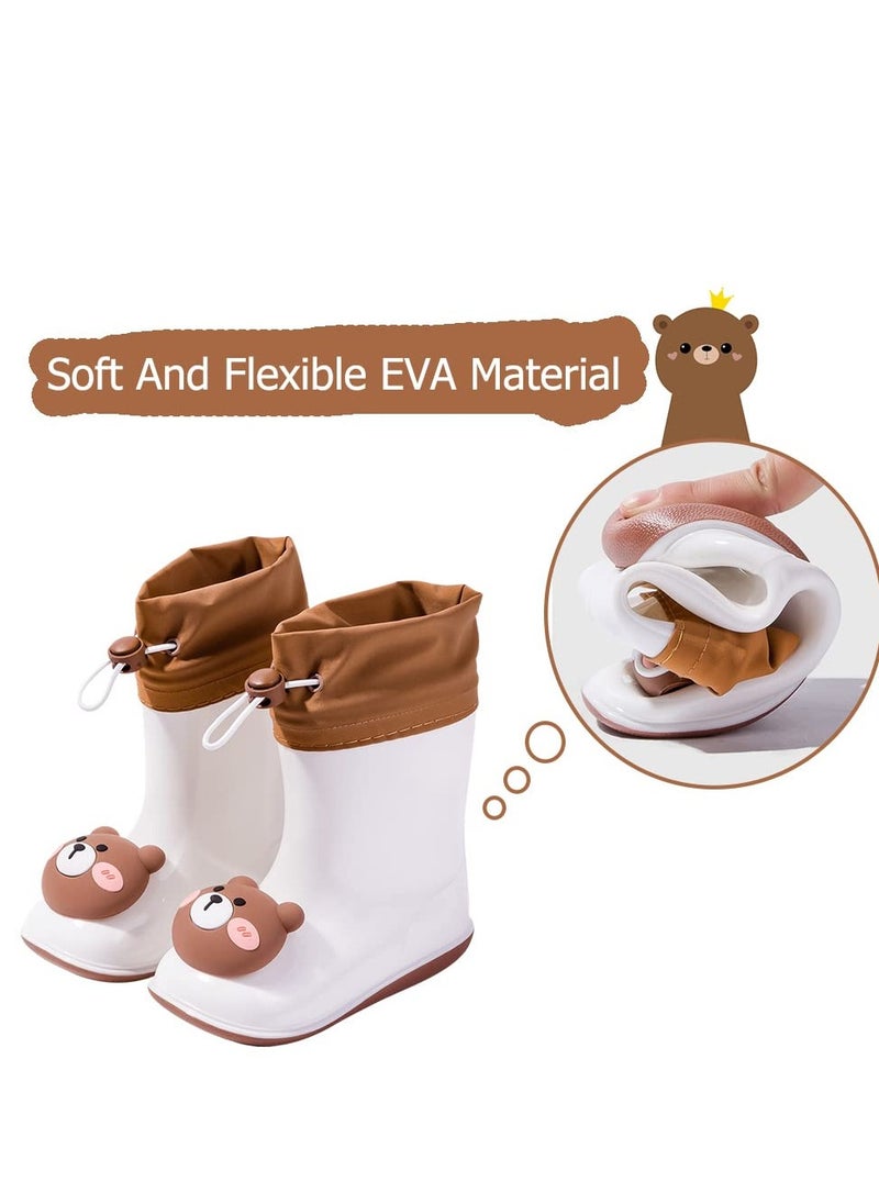 SYOSI - Rain Boots for kids Wellies-Boys And Girls Wellington Lightweight Outdoor Shoes, 3D Printed Pattern Toddle, Rubber Animal - Image 1