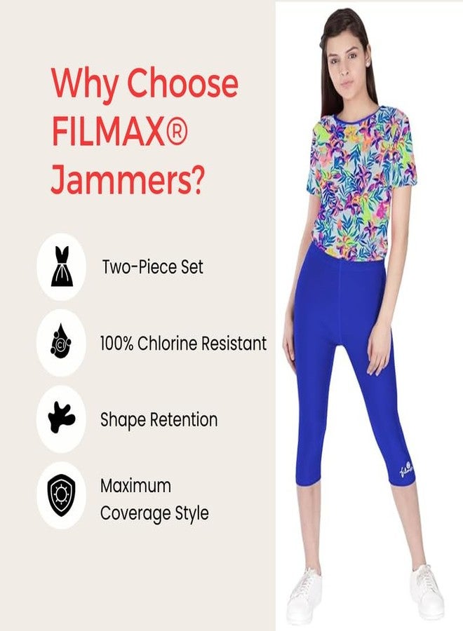 FILMAX® Originals T-Shirt & Capri Set Swimwear (4682x4686-Royal Blue_6XL) - Image 5