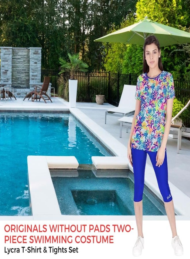 FILMAX® Originals T-Shirt & Capri Set Swimwear (4682x4686-Royal Blue_6XL) - Image 2