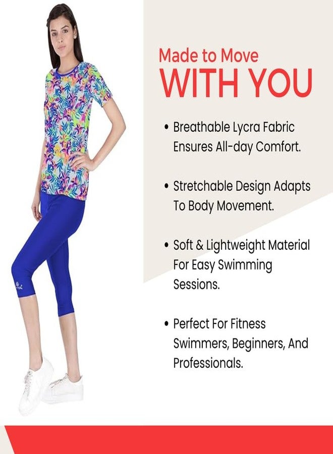 FILMAX® Originals T-Shirt & Capri Set Swimwear (4682x4686-Royal Blue_6XL) - Image 4