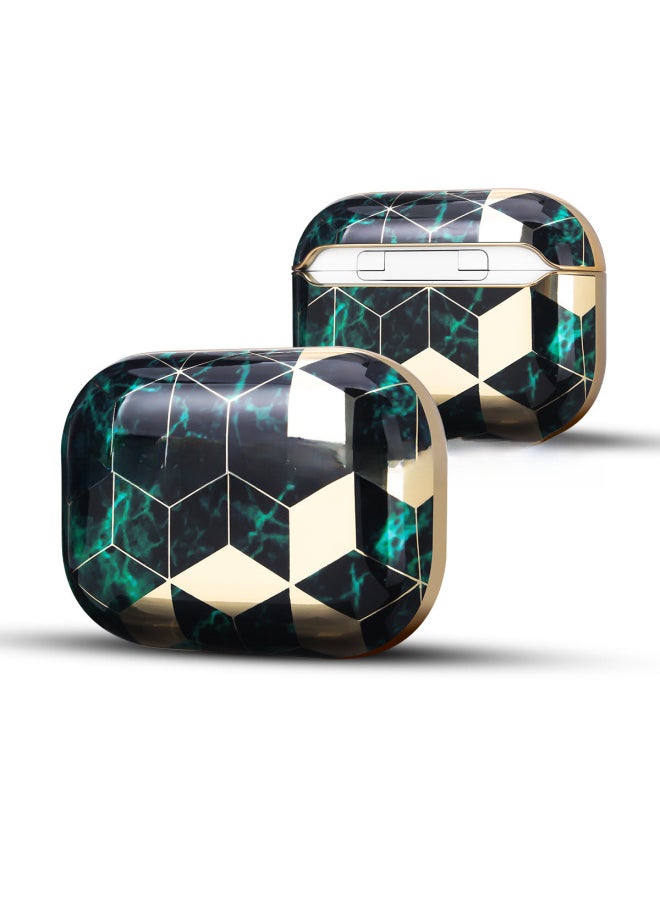 Generic - Bluetooth Earphone Case Electroplated Marble Airpods Protective Case For Airpods Pro Earphone Case In Stock-Color:PM15-Applicable Model:Airpods Pro2 - Image 1