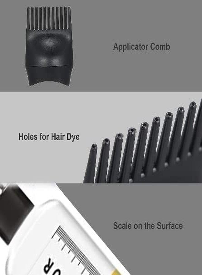 LUXURIA Hair Oil/Hair Dyeing Coloring Applicator Bottles Root Comb Applicator Bottle Dispenser with Comb Salon Hair Tools (200 ML) - Image 5
