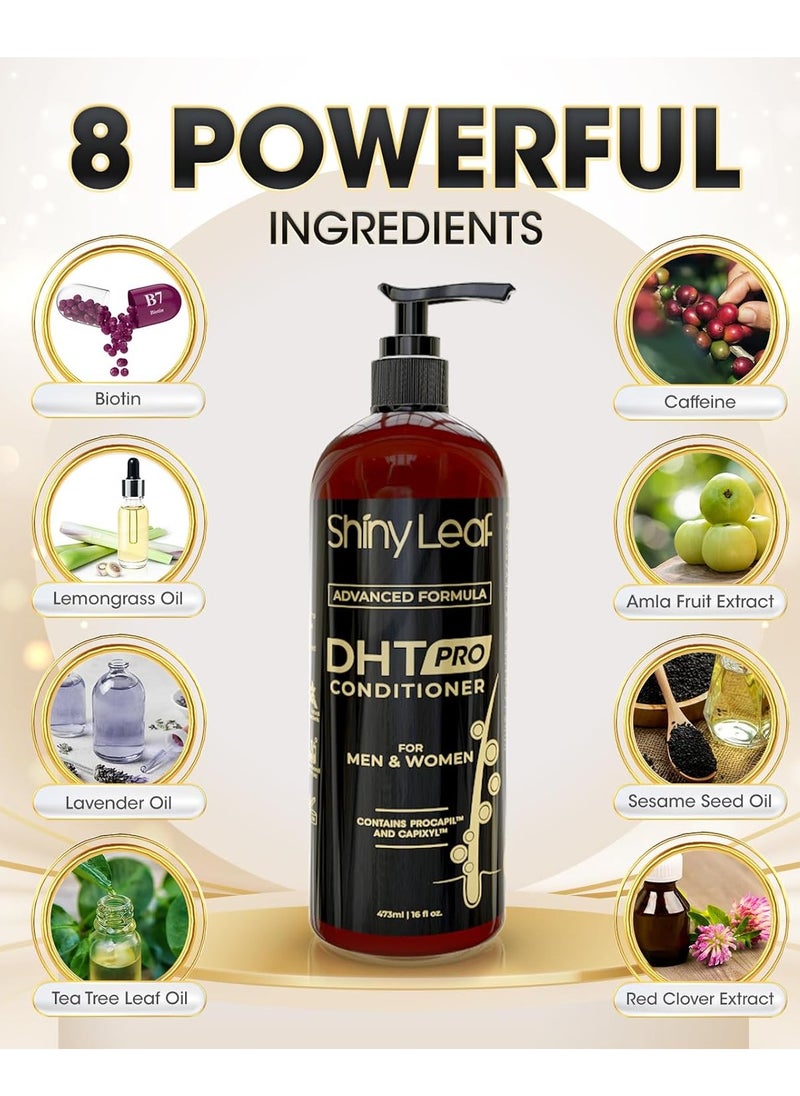 Shiny Leaf Shiny Leaf DHT Pro Conditioner - Advanced Formula with Procapil and Capixyl, DHT Blockers and Natural Extracts, Hair Loss Conditioner For Women And Men, 16 Fl. Oz  - Image 4