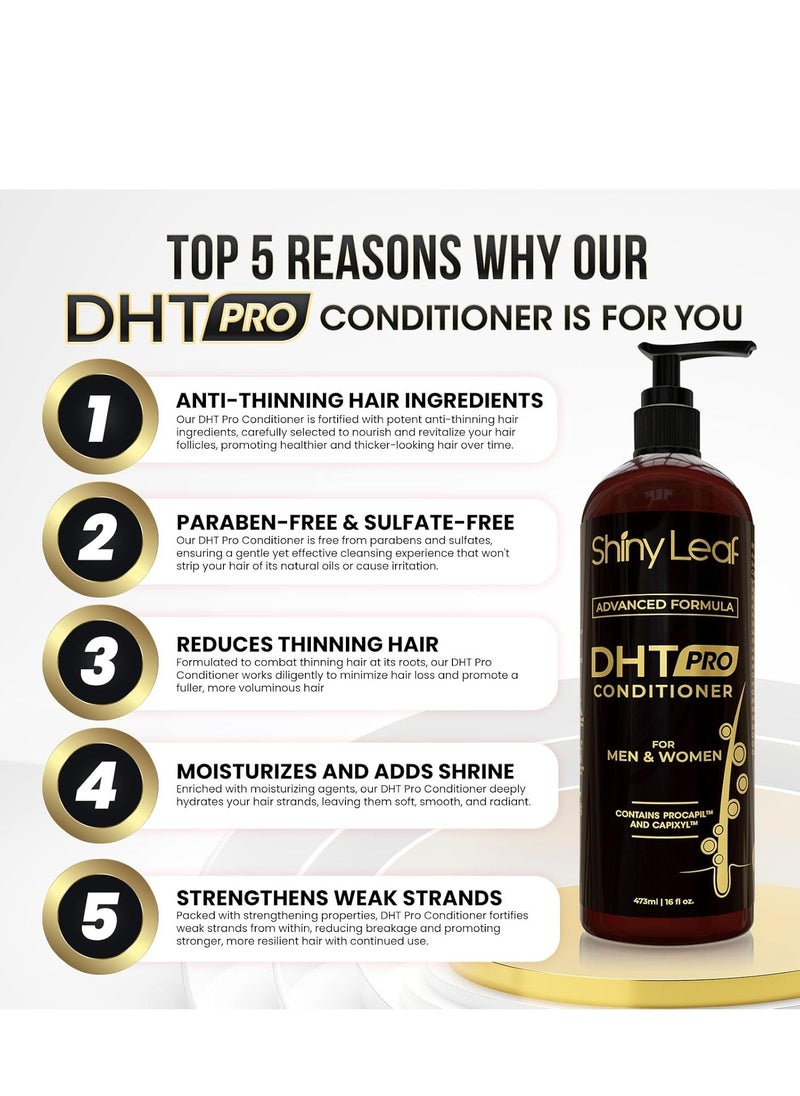 Shiny Leaf Shiny Leaf DHT Pro Conditioner - Advanced Formula with Procapil and Capixyl, DHT Blockers and Natural Extracts, Hair Loss Conditioner For Women And Men, 16 Fl. Oz  - Image 5