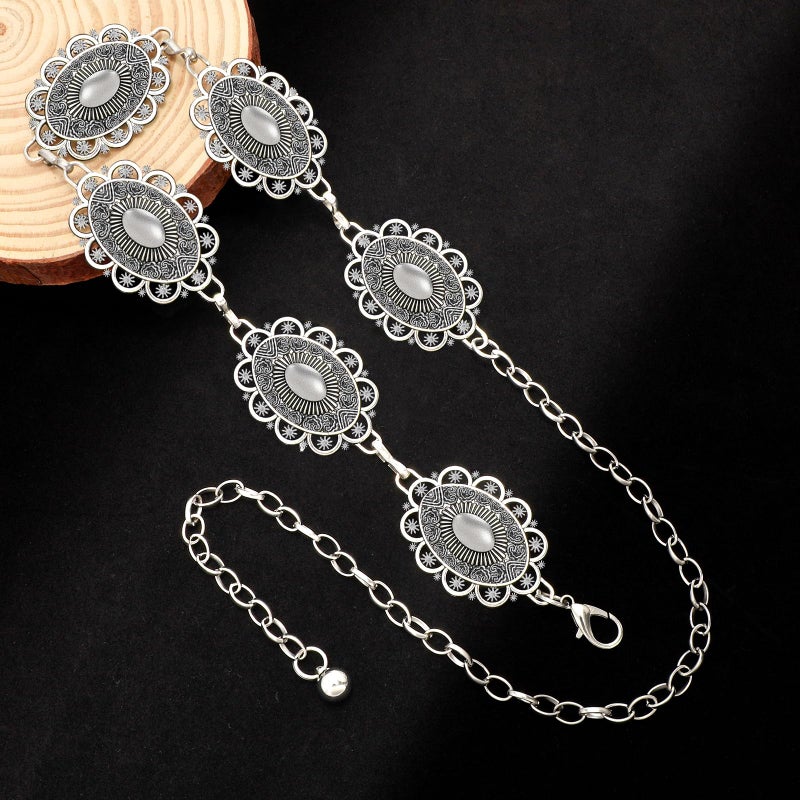 WOWOGO Kids Metal Waist Chain Belt Fashion Cute Western Link Belt Chain for Girls Dress Skirts - Image 2