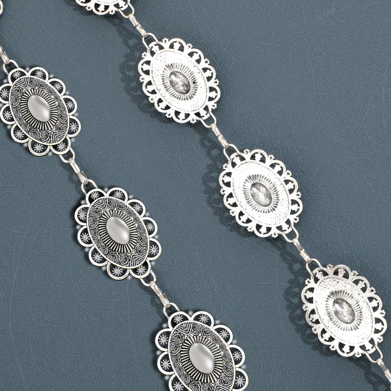 WOWOGO Kids Metal Waist Chain Belt Fashion Cute Western Link Belt Chain for Girls Dress Skirts - Image 4