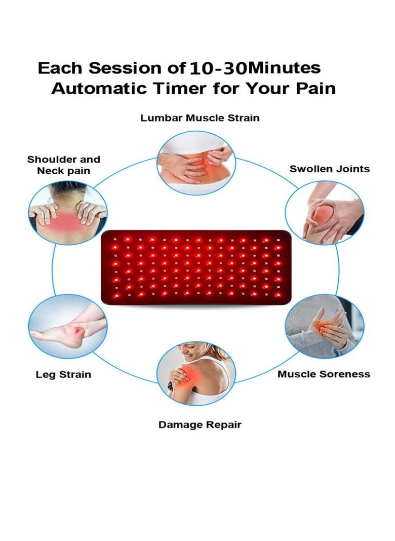 General - Red light belt Red light physiotherapy light Red light pad Infrared physiotherapy instrument Pulse red light physiotherapy belt - Image 1