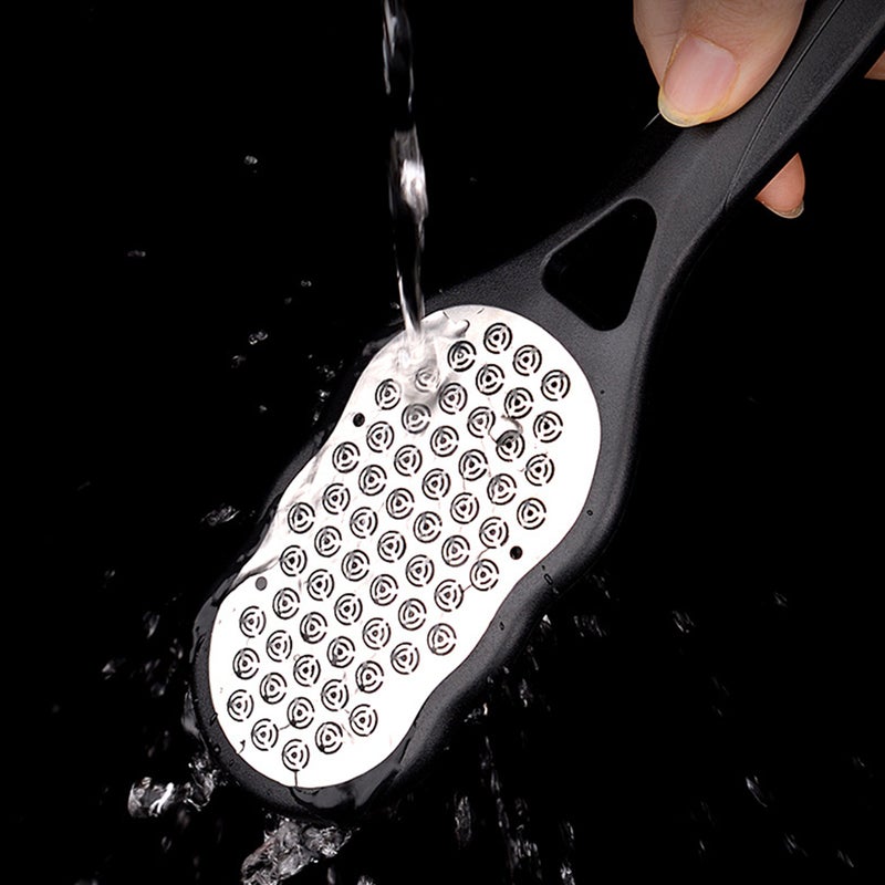 1pc Stainless Steel Feet File Dead Skin Remover Rub Foot Tool (Black) - Image 5