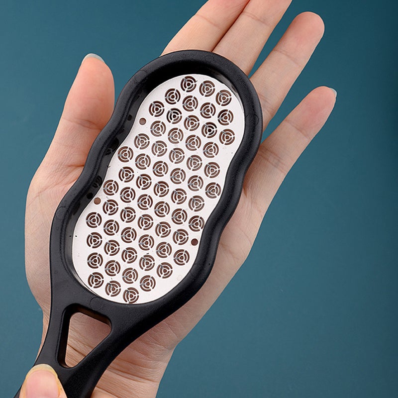 1pc Stainless Steel Feet File Dead Skin Remover Rub Foot Tool (Black) - Image 2