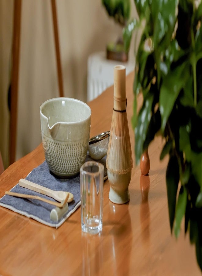 Yabercha Matcha Whisk Set - 15 OZ Matcha Bowl with Spout and Bamboo Matcha Scoop - Bamboo Whisk (Chasen) - Matcha Kit for Japanese Tea Ceremony - Image 5
