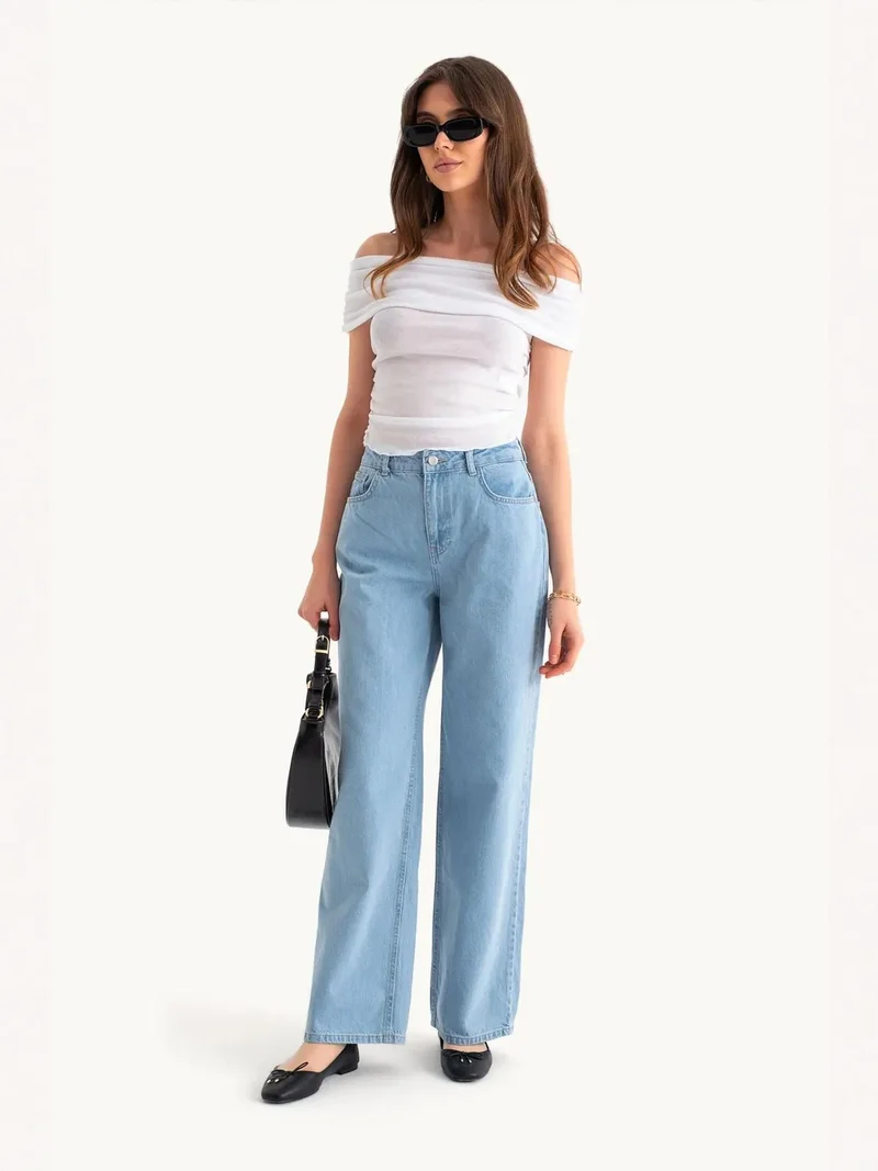 High Waist Wide Leg Jeans
