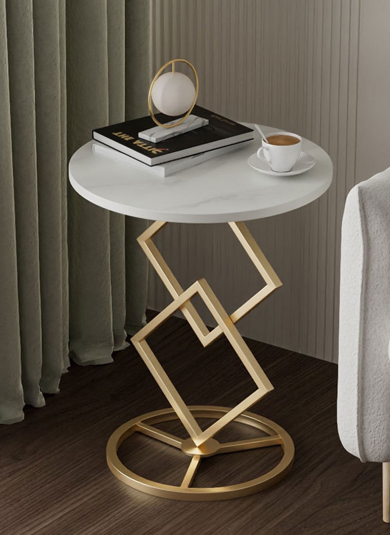 Sharpdo Living Room Sofa Rock Slab Side Table Coffee Table 58*40*40CM - Image 2